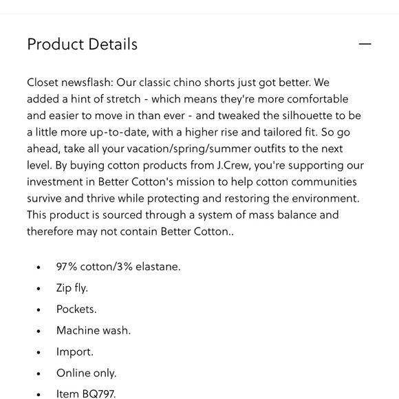 J. Crew Chino Short NWT - Picture 6 of 7